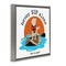 Stupell Industries Never SUP Alone Dog Framed Floater Canvas Wall Art Design by Dog Is Good